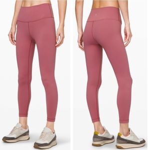 Lululemon Wunder Under High-Rise Tight 25" *Full-On Luon In Moss Rose Size 6